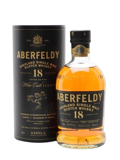 [122251] Aberfeldy 18 y.o. Sangiovese Wine Casks Finish - Limited Edition
Batch 2924A